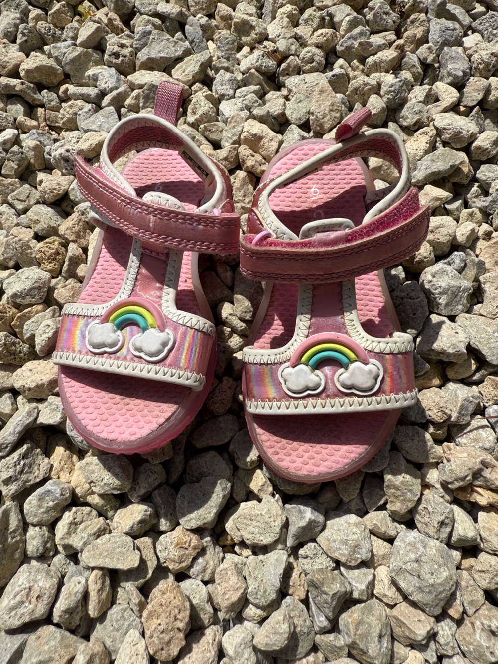 Carter's Pink Rainbow Cloud Toddler Sandals